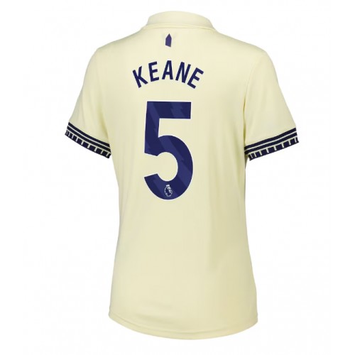 Stroje piłkarskie Everton Michael Keane #5 Koszulka Wyjazdowej dla damskie 2025-26 Krótki Rękaw